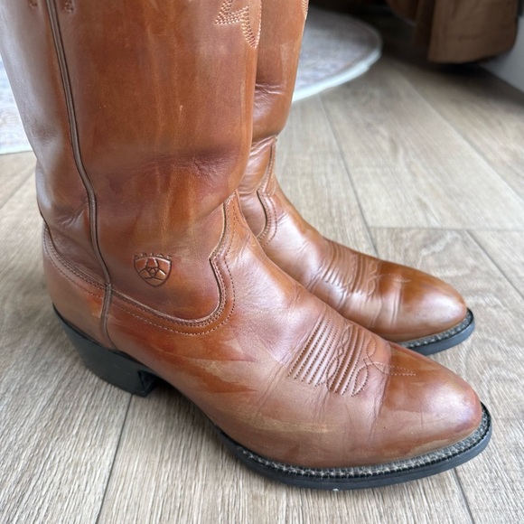 Ariat Sedona cowboy boots leather men size 9D Style #34625 brown READ main image 5